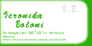 veronika boloni business card